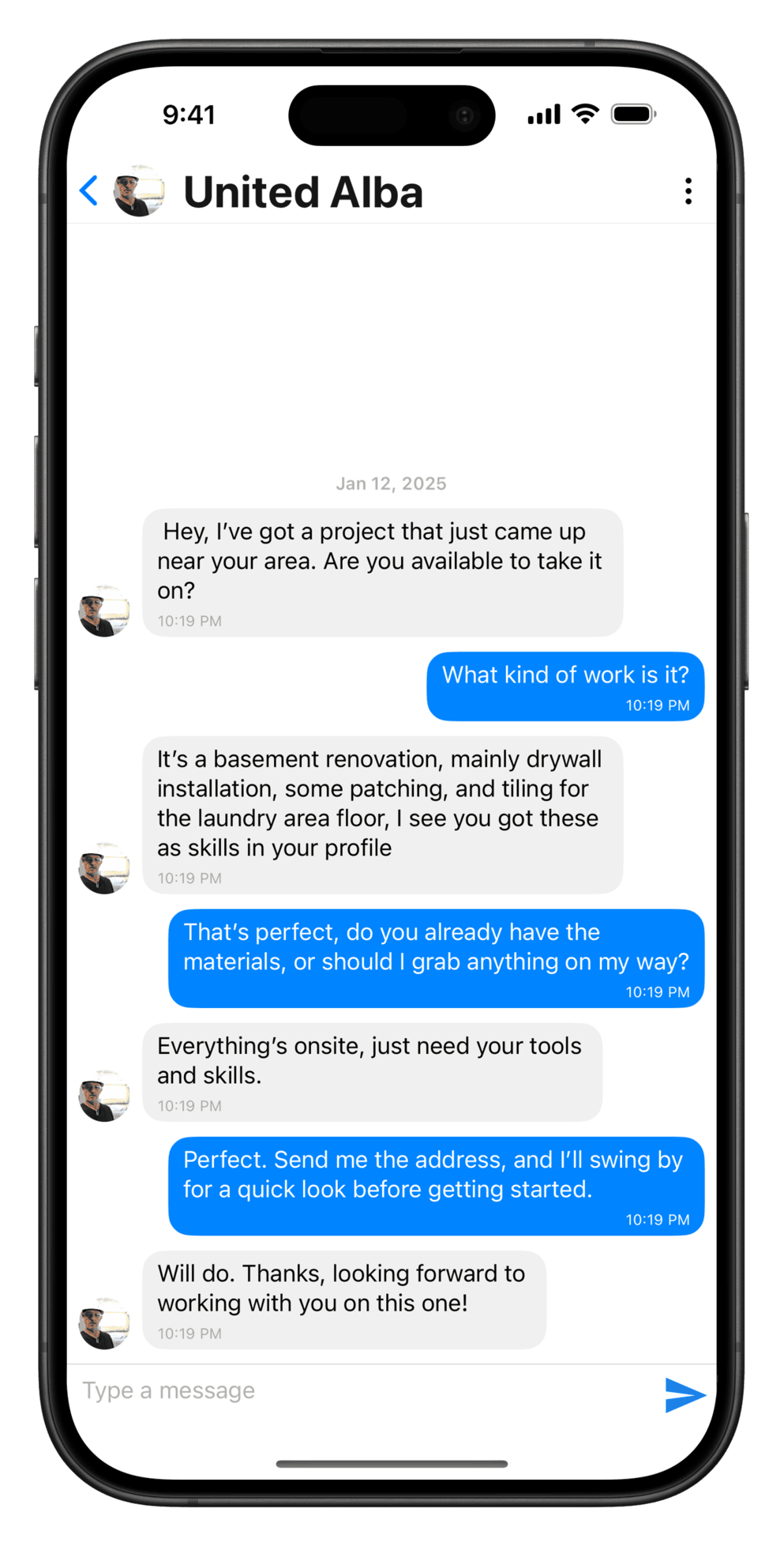 chat screen